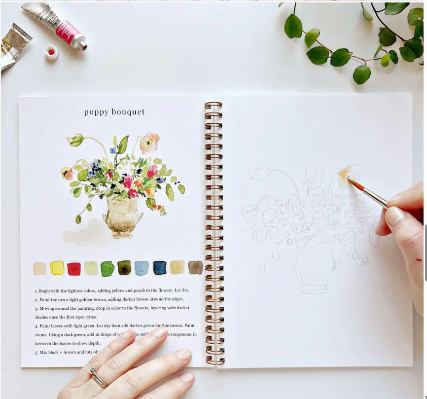 Emily Lex Studio Bouquets Watercolour Workbook