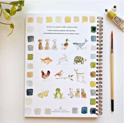 Emily Lex Studio Animals Watercolour Workbook