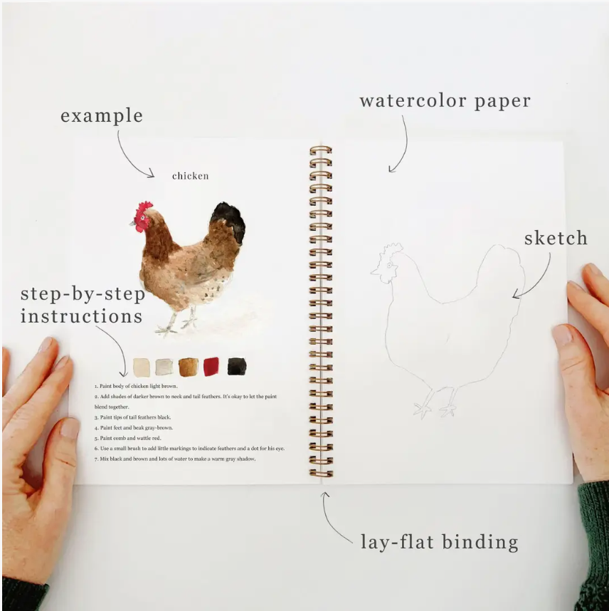 Emily Lex Studio Animals Watercolour Workbook
