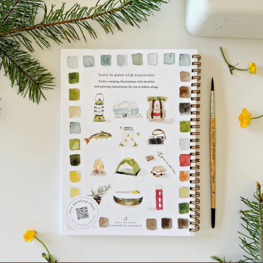 Emily Lex Studio Camping Watercolour Workbook