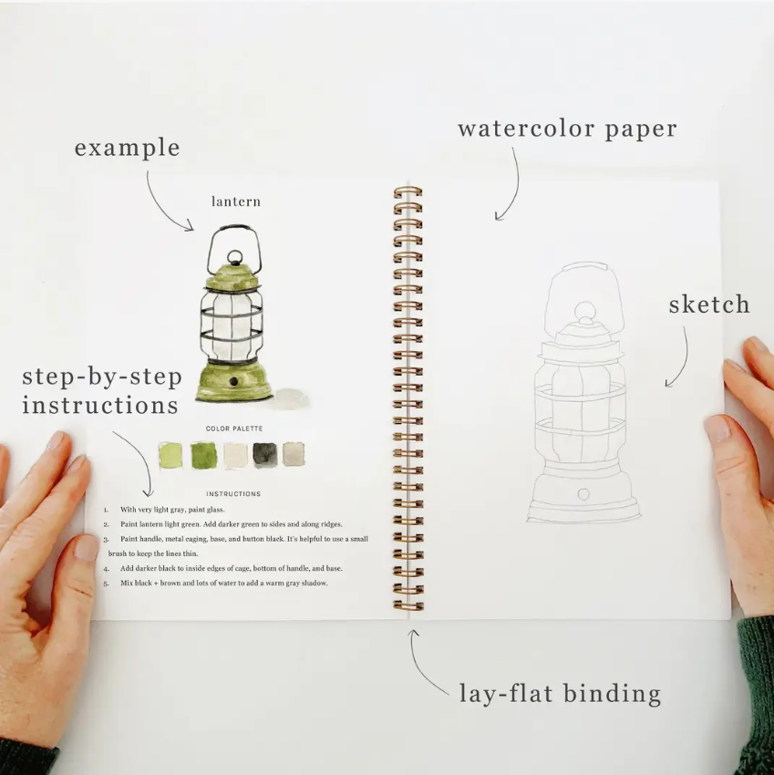 Emily Lex Studio Camping Watercolour Workbook