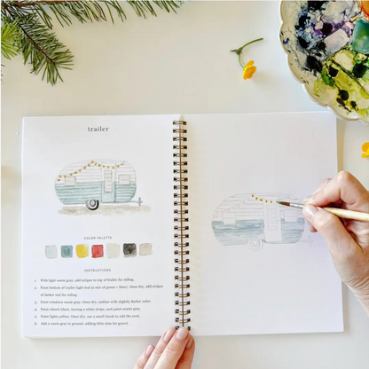 Emily Lex Studio Camping Watercolour Workbook