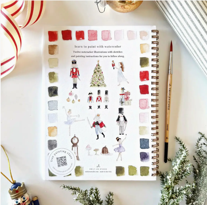 Emily Lex Studio Nutcracker Watercolour Workbook