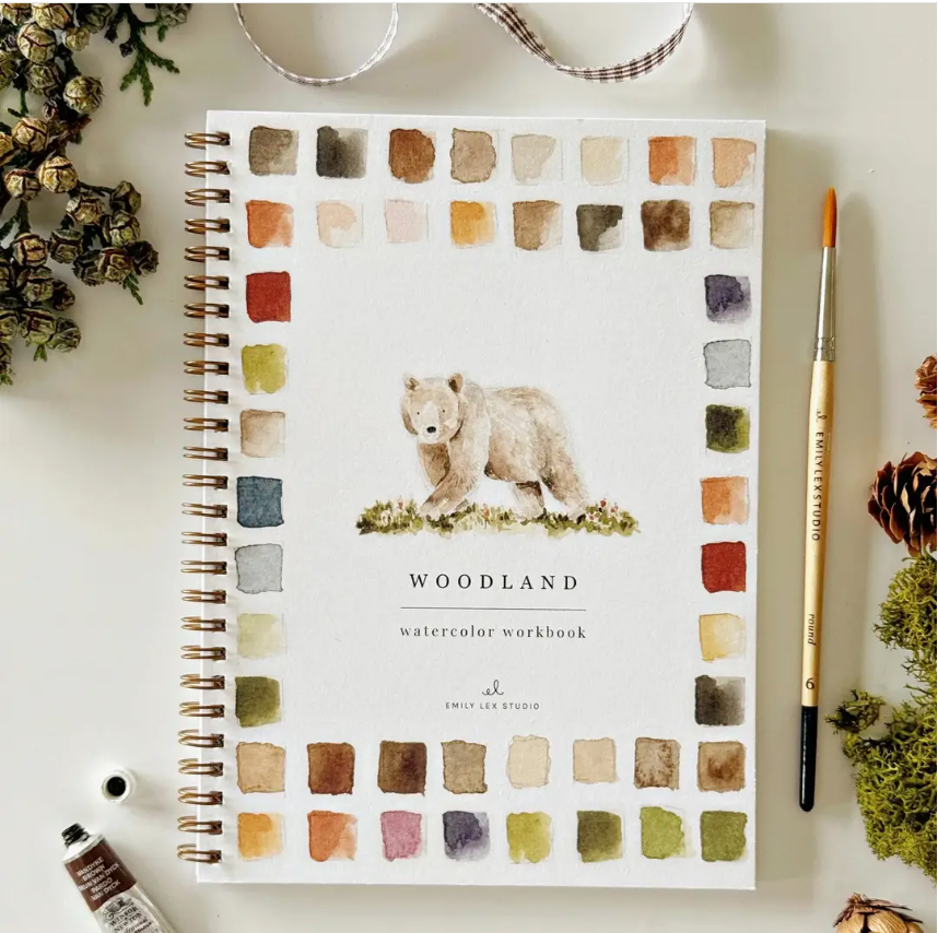 Emily Lex Studio Woodland Watercolour Workbook