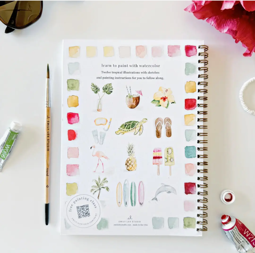 Emily Lex Studio Tropical Watercolour Workbook