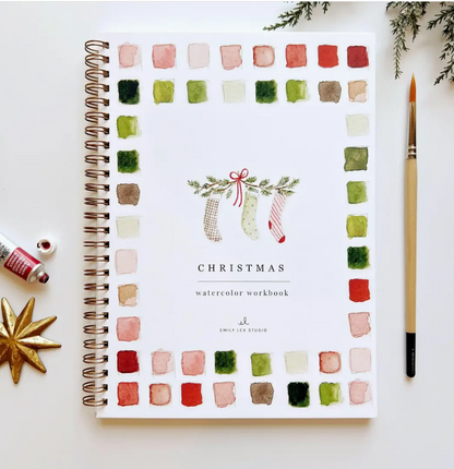 Emily Lex Studio Christmas Watercolour Workbook