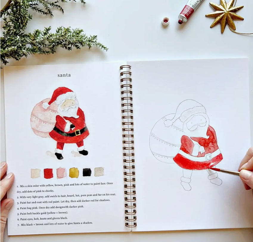 Emily Lex Studio Christmas Watercolour Workbook