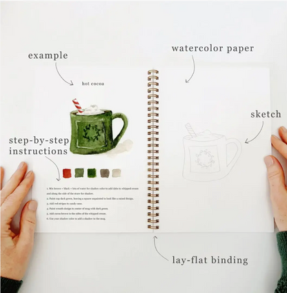Emily Lex Studio Christmas Watercolour Workbook