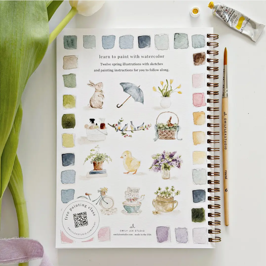 Emily Lex Studio Spring Watercolour Workbook