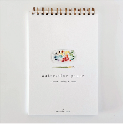 Emily Lex Studio Spiral Watercolour Paper Pad - 5x7