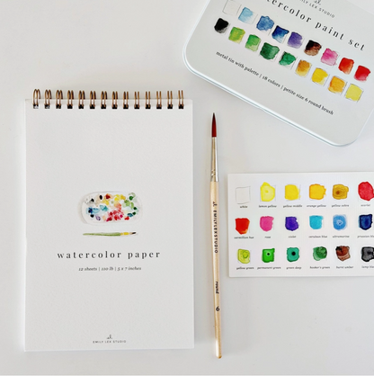 Emily Lex Studio Spiral Watercolour Paper Pad - 5x7