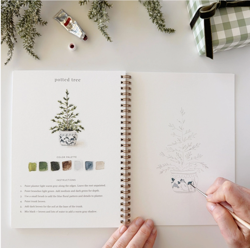 Emily Lex Studio Classic Christmas Watercolour Workbook 