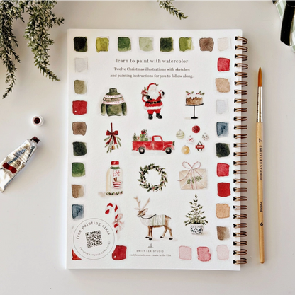 Emily Lex Studio Classic Christmas Watercolour Workbook 