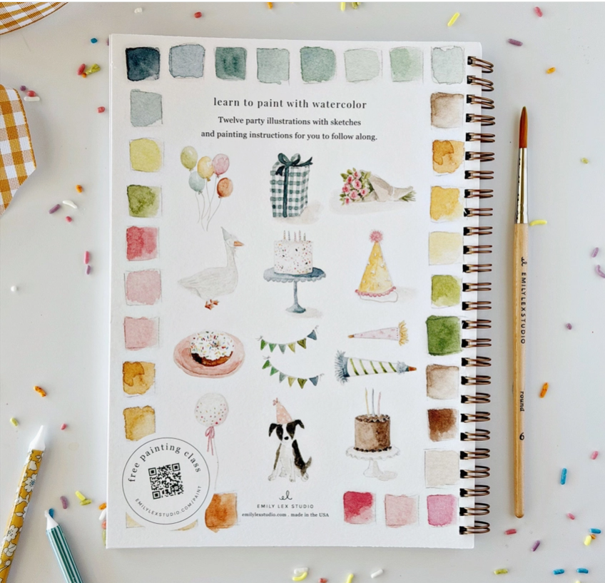 Emily Lex Studio Celebrate Watercolour Workbook 