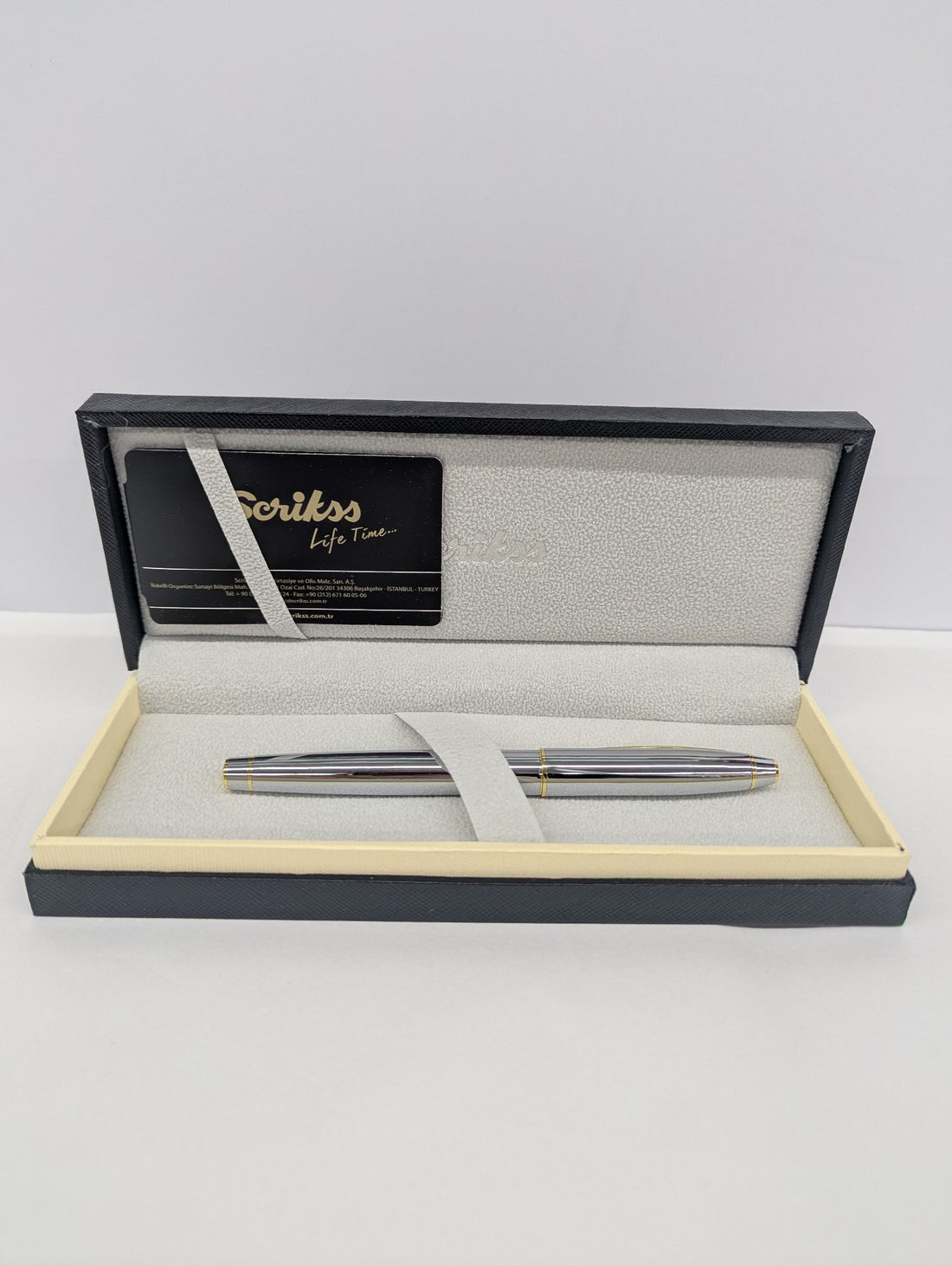 Scrikss Noble 35 Rollerball Pen - Gold Chrome 