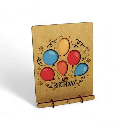 KOMONI POP-UP ART-HAPPY BIRTHDAY BALLOONS