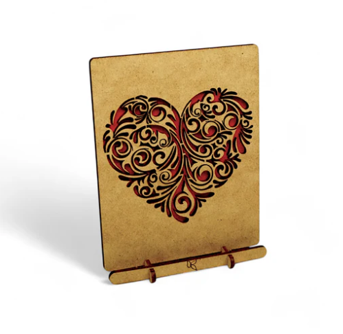 KOMONI POP-UP ART-RED HEART