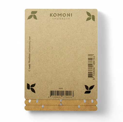 KOMONI POP-UP ART-RAINBOW DOT HEDGEHOG