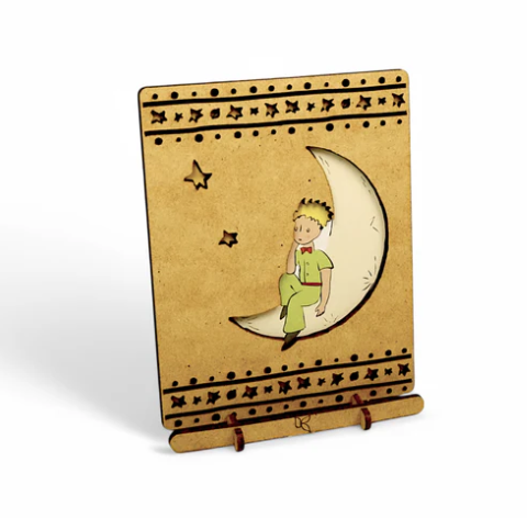 KOMONI POP-UP ART-LE PETIT PRINCE MOON