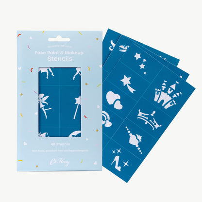 OH FLOSSY REUSABLE ADHESIVE FACE PAINT &amp; MAKEUP STENCILS