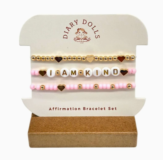 DIARY DOLLS - AFFIRMATION BRACELET-STAY INSPIRED-I AM KIND
