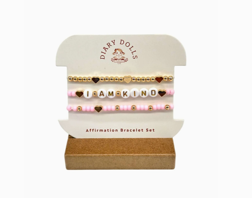 DIARY DOLL AFFIRMATION BRACELET-STAY INSPIRED-I AM HAPPY