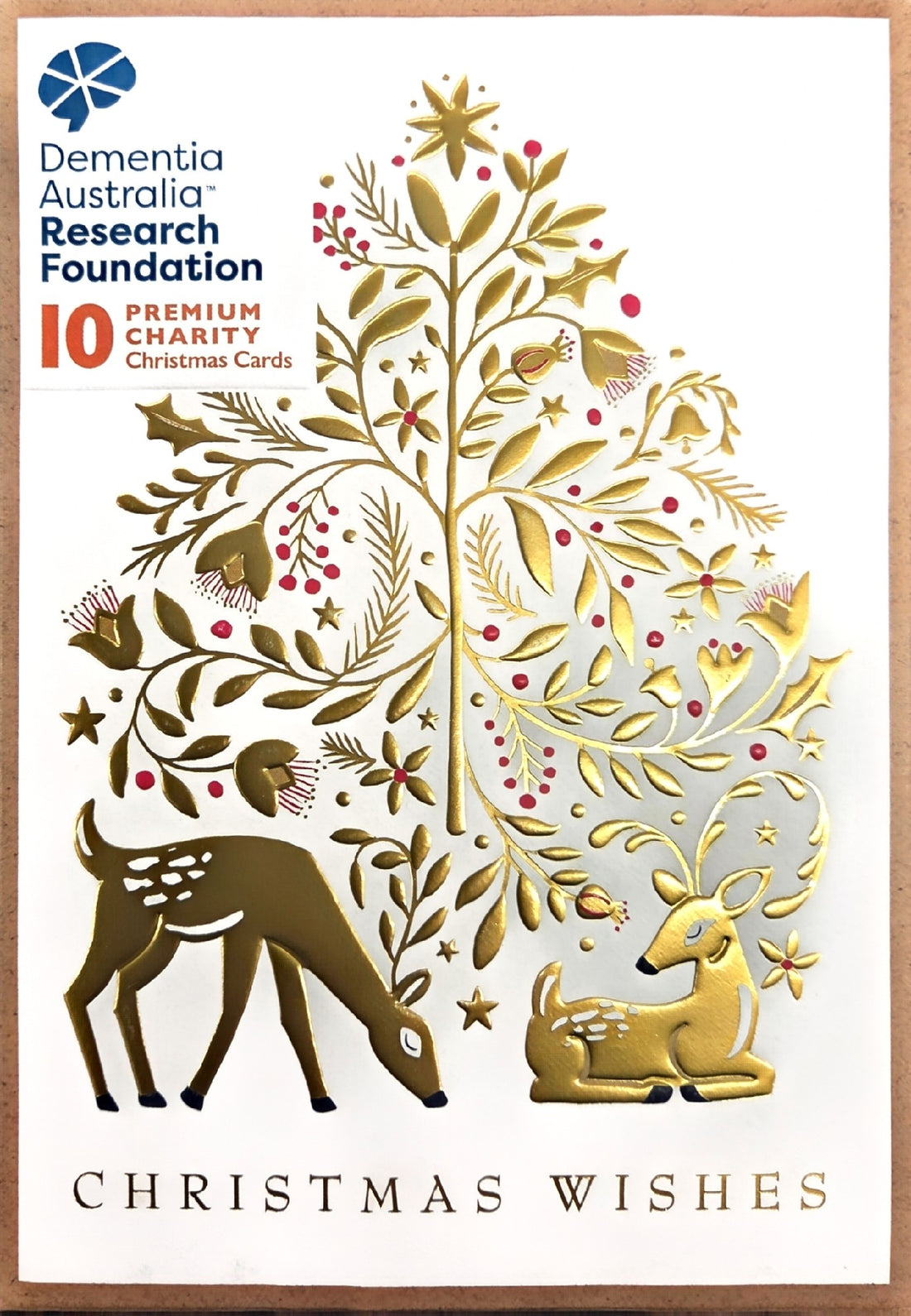 Dementia Australia Research Foundation Charity Christmas Cards OPULENT DEERS