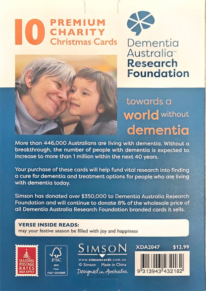 Dementia Australia Research Foundation Charity Christmas Cards OPULENT DEERS