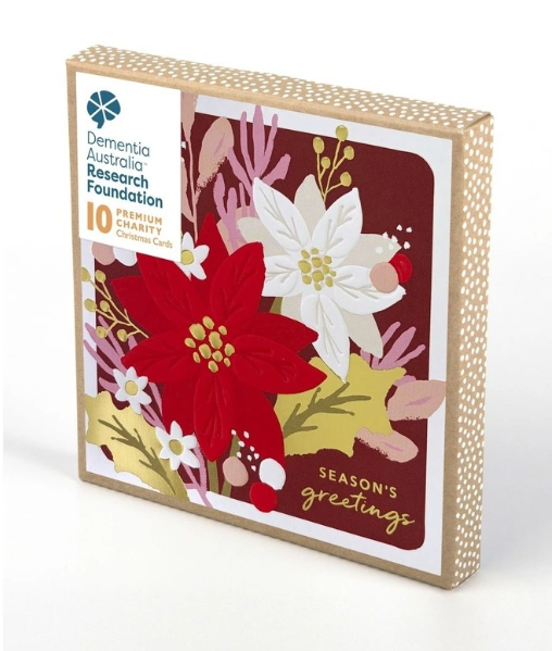 Dementia Australia Research Foundation Charity Christmas Cards FESTIVE ROSALIE