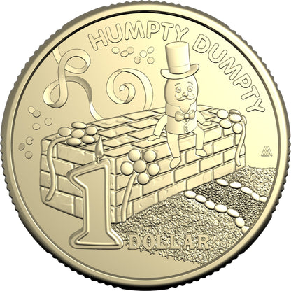 ROYAL AUSTRALIAN MINT 2025 $1 ALBR UNCIRCULATED COIN-HUMPTY DUMPTY