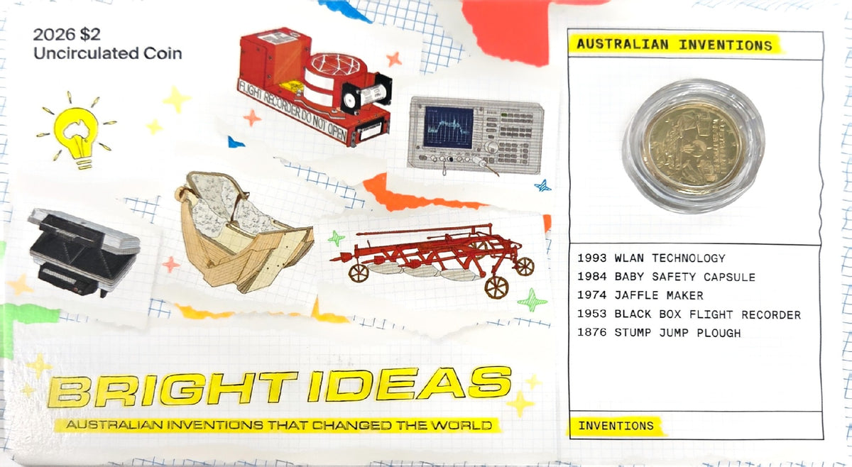 Royal Australian Mint Bright Ideas COIN PACK $2 2026 UNC D1 Australian Inventions Program E