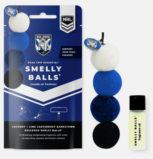 SMELLY BALLS CANTERBURY- BANKSTOWN  BULLDOGS SET 