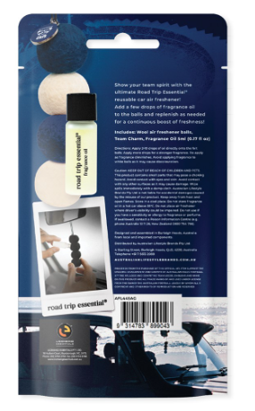 SMELLY BALLS AFL GEELONG REUSABLE AIR FRESHENER