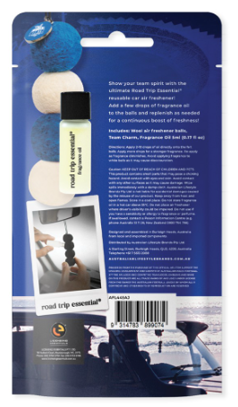 SMELLY BALLS AFL NORTH MELBOURNE REUSABLE AIR FRESHENER