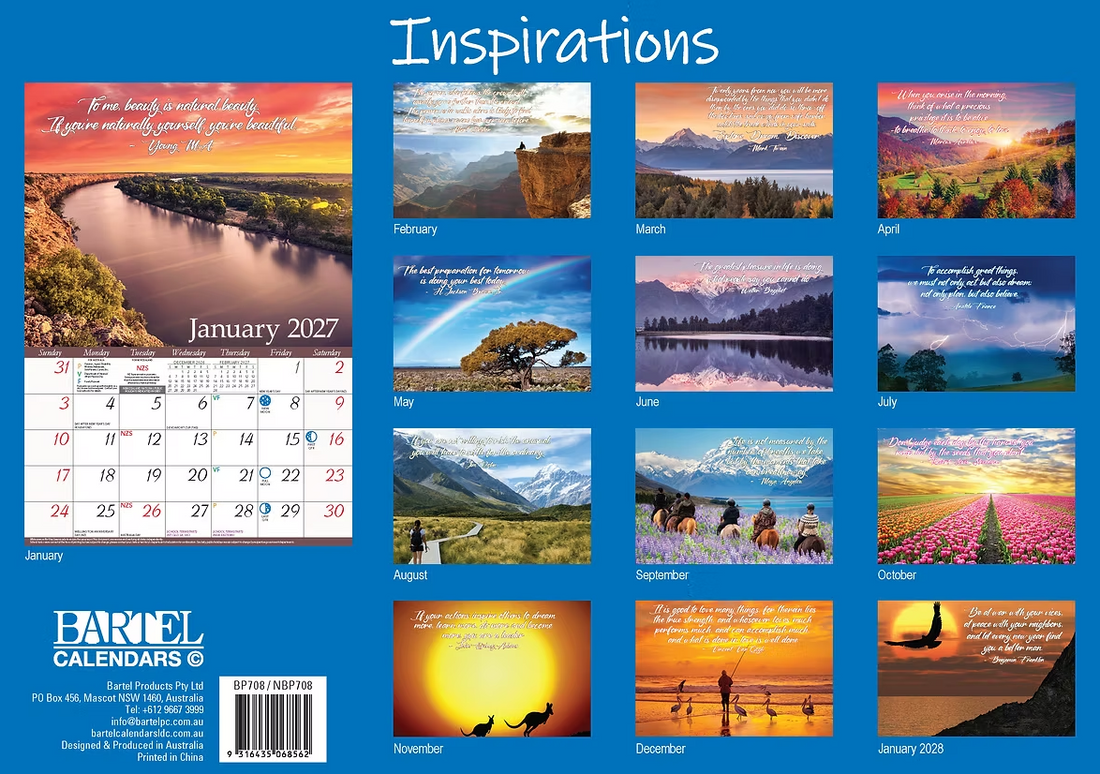 Calendar 2027 Big Print Inspirations