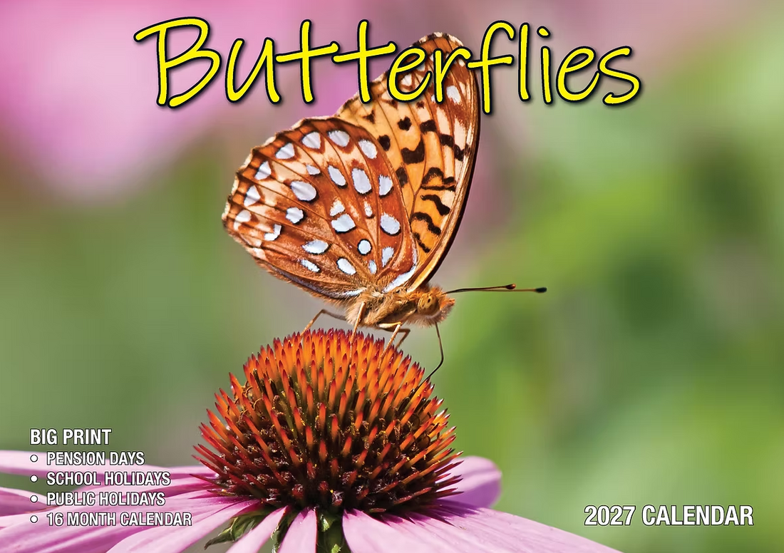 Calendar 2027 Big Print Butterflies