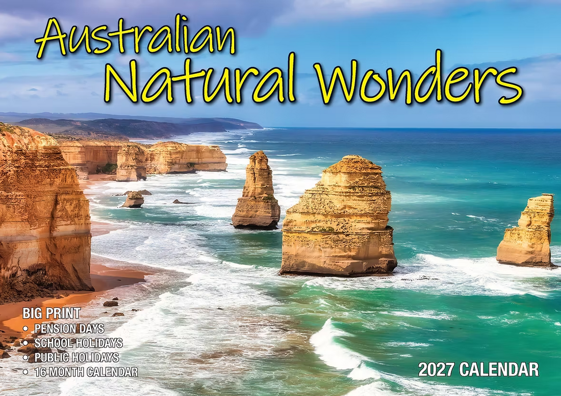 Calendar 2027 Big Print Australian Natural Wonders
