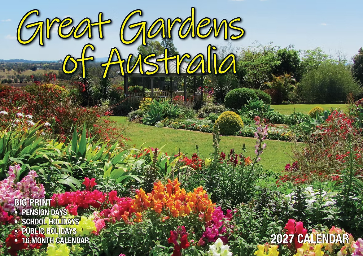 Calendar 2027 Big Print Great Gardens of Australia