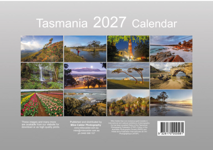 TASMANIA 2027 CALENDAR A4