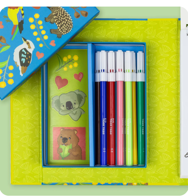 Tiger Tribe Colouring Set - Aussie Animals 