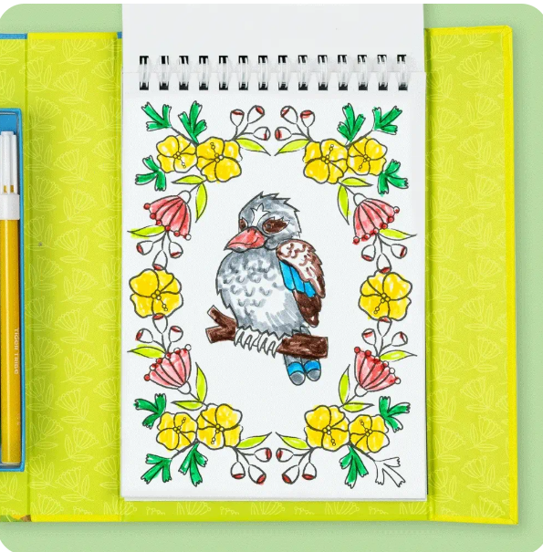 Tiger Tribe Colouring Set - Aussie Animals 