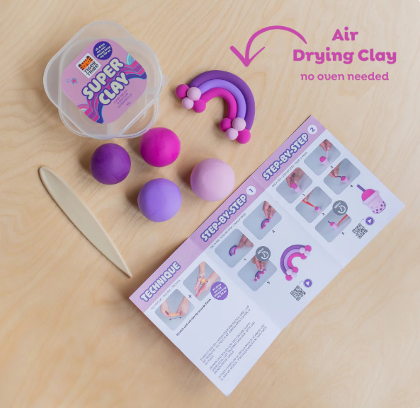 Tiger Tribe Super Clay Stationery - Twilight Purples 