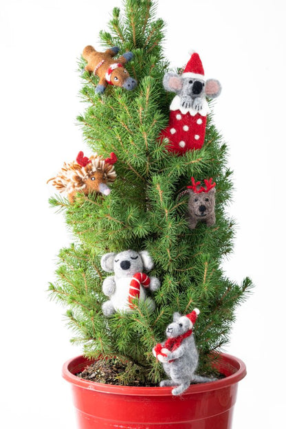 CHRISTMAS DECORATION - KOALA CANDY CANE 
