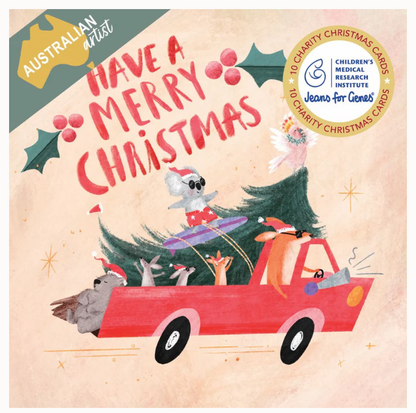 Jeans for Genes-Christmas Card Wallet-Christmas Ride