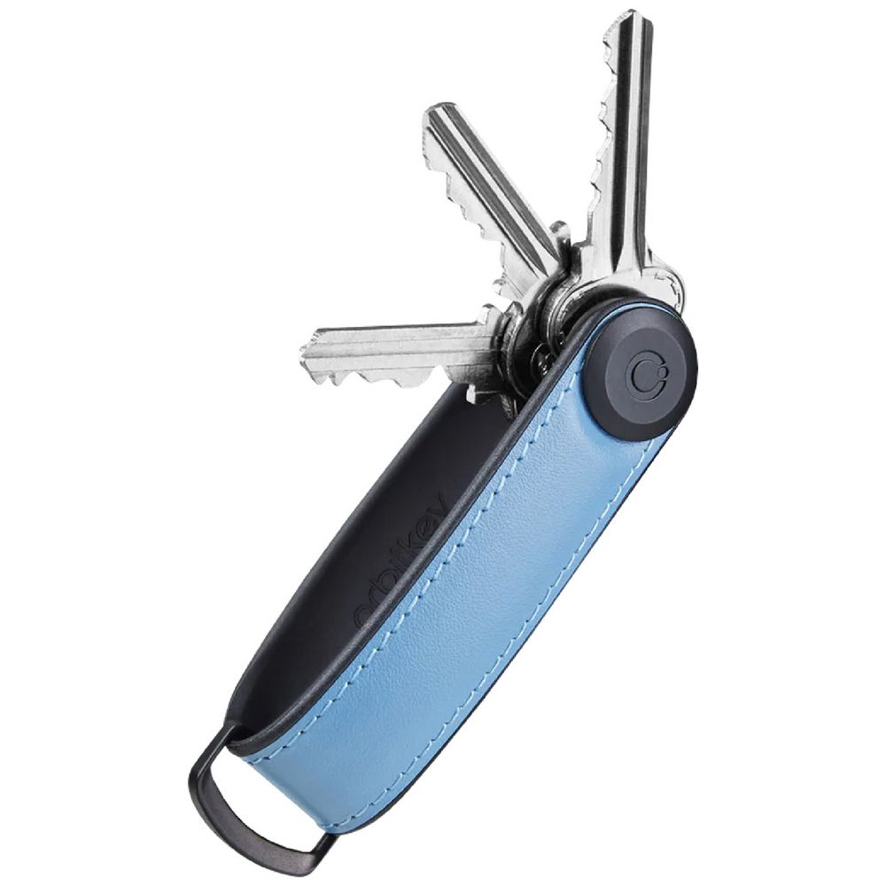 KEY ORGANISER HYBRID LEATHER LAKE BLUE