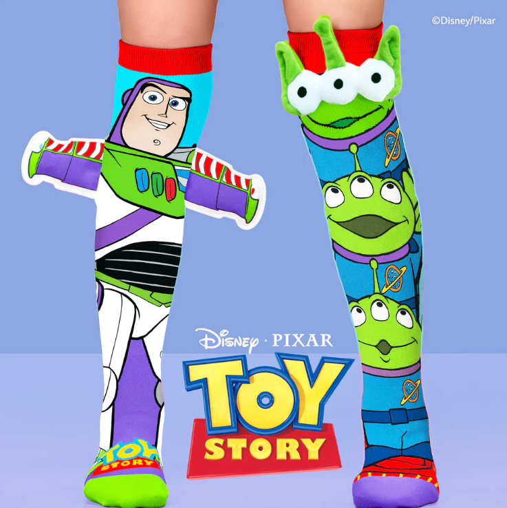 MADMIA BUZZ AND ALIENS SOCKS Kids &amp; Adults Ages 6-99