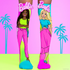 MADMIA BARBIE MALIBU SOCKS Kids & Adults Age 6-99
