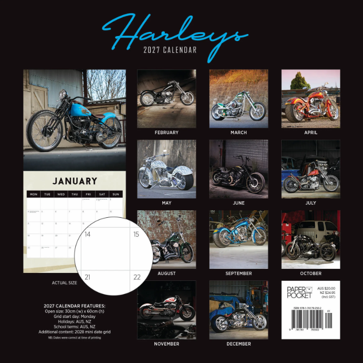 HARLEYS CALENDAR: 2027