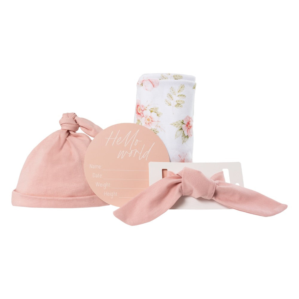 BABY ANNOUNCEMENT SET FLORAL