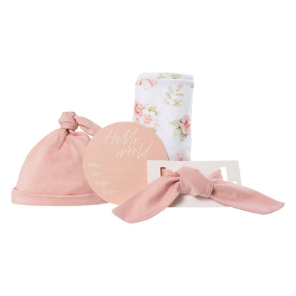 BABY ANNOUNCEMENT SET FLORAL